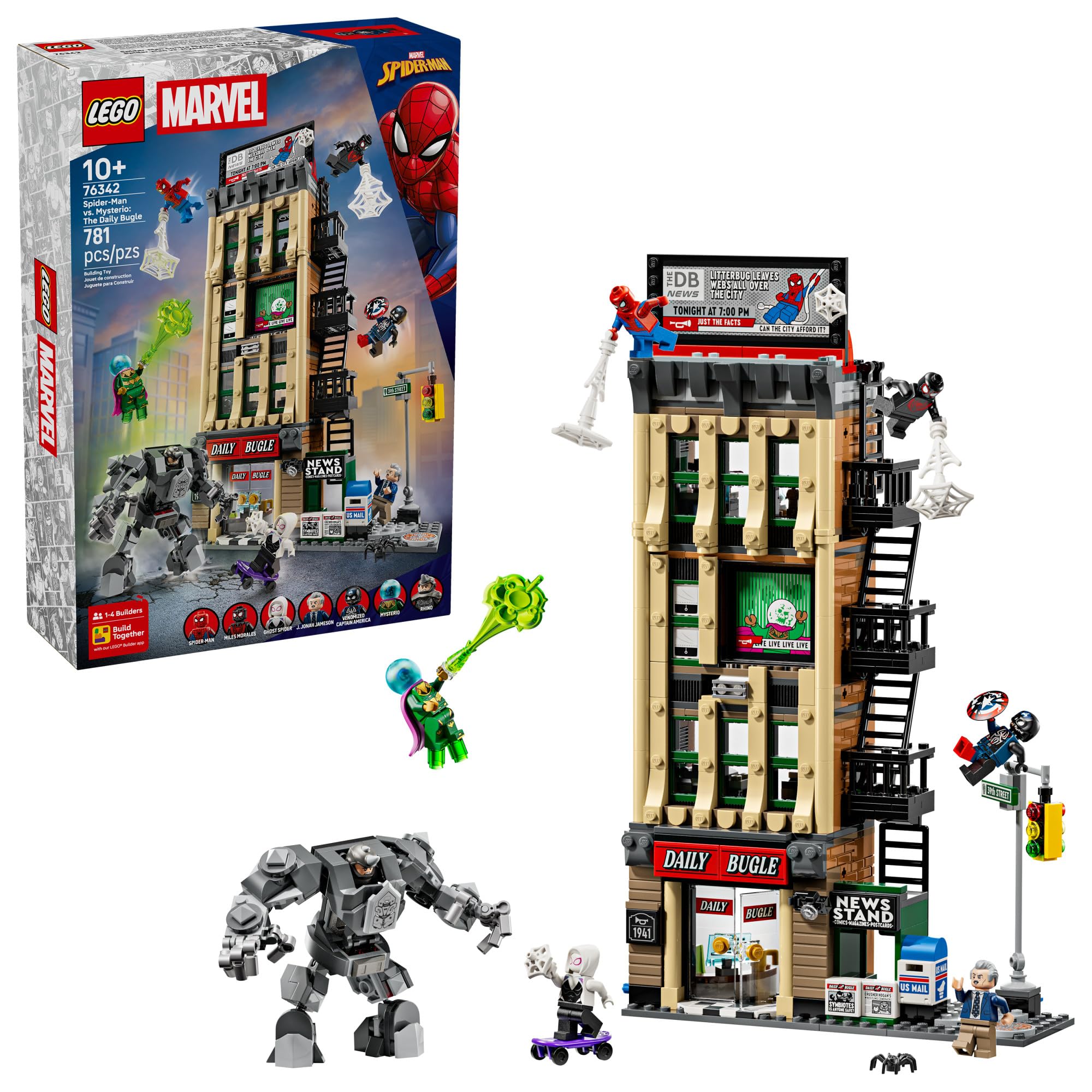 y0025　0923 Amazon.com: LEGO Marvel Spider-Man vs. Mysterio: The Daily Bugle